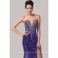 Grace Karin Sexy trägerlosen Split Front Sequins Free Prom Kleider Beaded Long CL6291-3 #